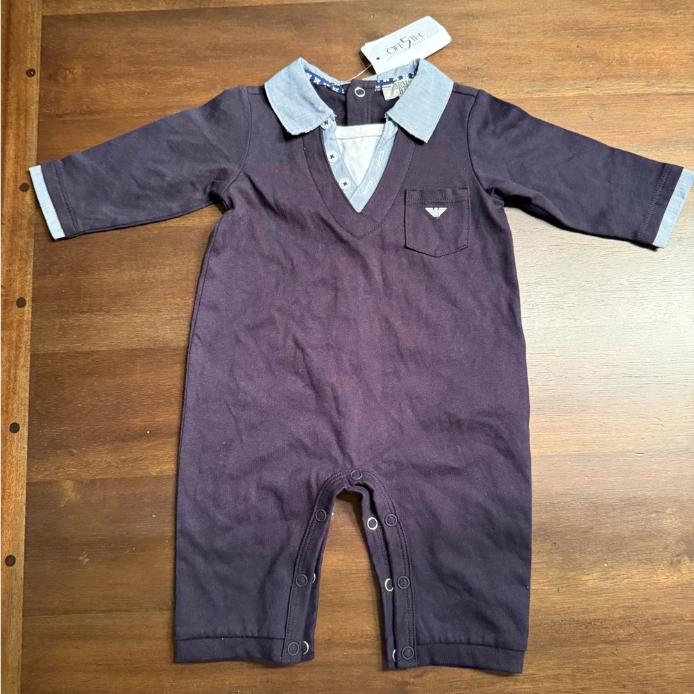 Nwt Emporio Armani baby shortal knit boy 3 months